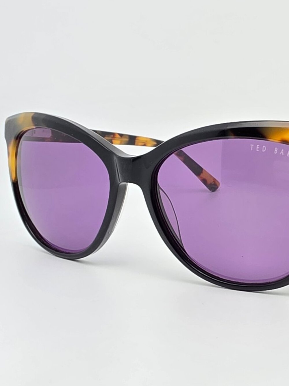 Ted Baker London TBW127 B:46 Black Tortoise Frame Grey Lens Cat Eye Sunglasses